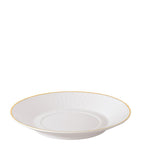 Villeroy & Boch bone porcelain soup cup saucer with matt gold finish (British brand)