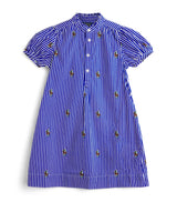 Ralph Lauren Kids Cotton Stripe Polo Bear Shirt Dress (2-7 Years)