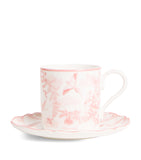 Harrods Fine Bone China Toile Espresso Cup and Saucer