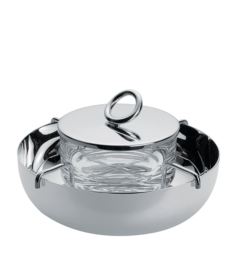 Christofle Small Vertigo Two-Piece Caviar Serving Set