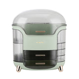 Livingandhome Makeup Storage Box Organizer Light Green 28cm