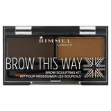 Rimmel Brow This Way Eyebrow Sculpting Kit Dark Brown