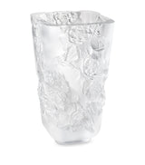Lalique Large Crystal Pivoines Vase 35cm