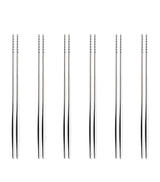 Bugatti Set of 6 Stainless Steel Natura Chopsticks