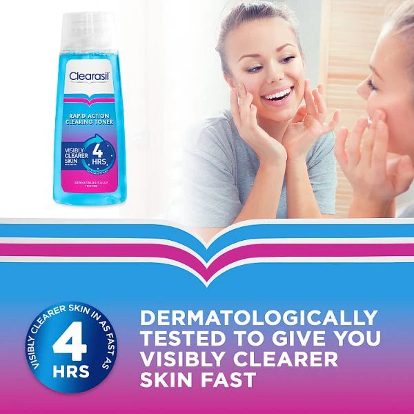 Clearasil Rapid Action Deep Pore Acne Toner 200ml - British product