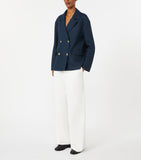 Max Mara linen double-breasted Avenue blazer, imported from the UK