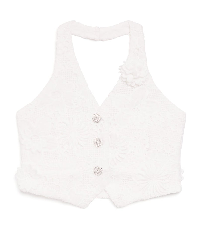 MARLO crocheted halterneck top for ages 2-16, imported from the UK