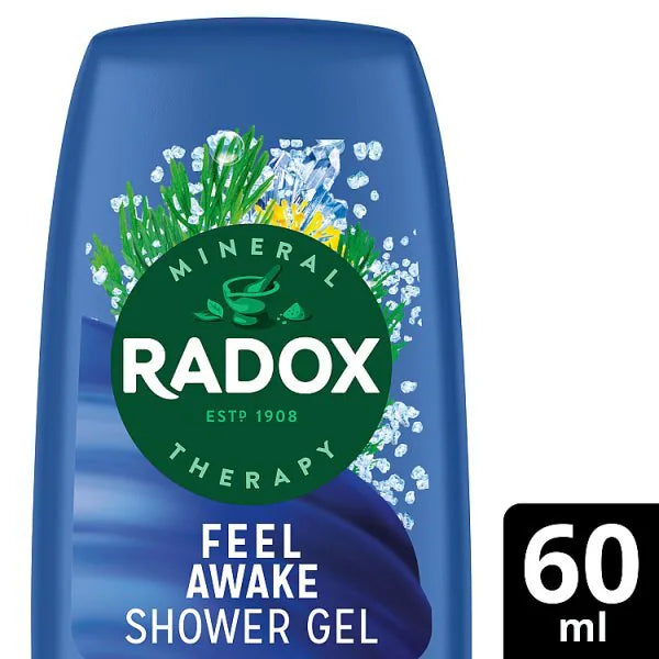 Radox Feel Awake Shower Gel 2-in-1 60ml, imported from the UK