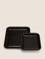 2-Pack Vitreous Enamel Oven Trays Baking Trays
