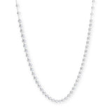 3.00ctw Round Brilliant Cut Diamond Necklace, 18ct White Gold - McGrocer