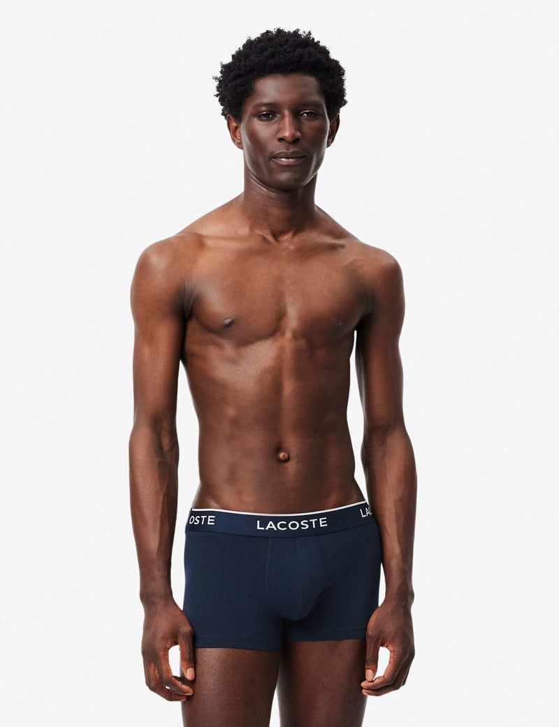 Lacoste cotton-rich trunks 3 pack - British product