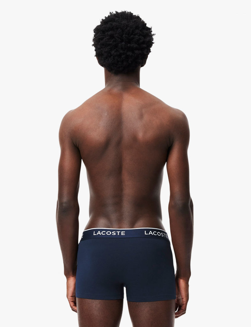 Lacoste cotton-rich trunks 3 pack - British product