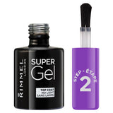 Rimmel London Super Gel Top Coat No Light Nail Polish Top Coat 12ml