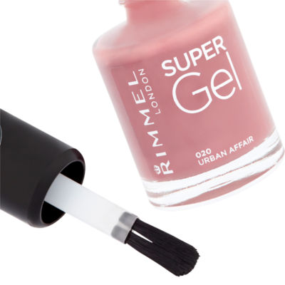 Rimmel London Super Gel Nail Polish 020 Urban Affair 12ml, imported from the UK
