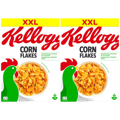 Kellogg's Corn Flakes Breakfast Cereal 2 x 1kg