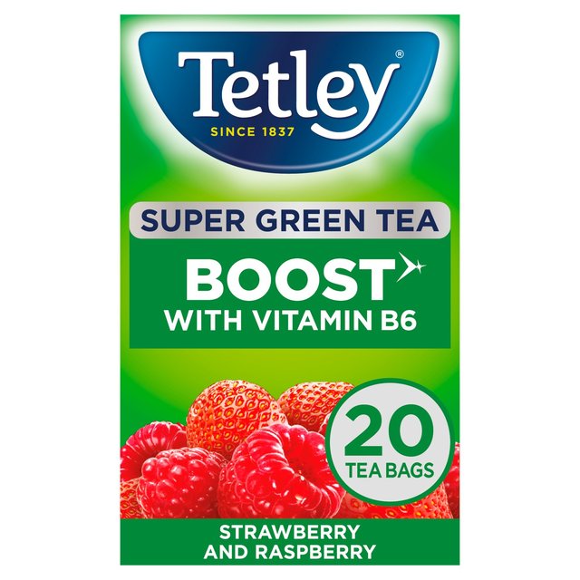 Tetley Super Green Tea Boost Berry Burst Tea Bags 20 per pack GOODS M&S