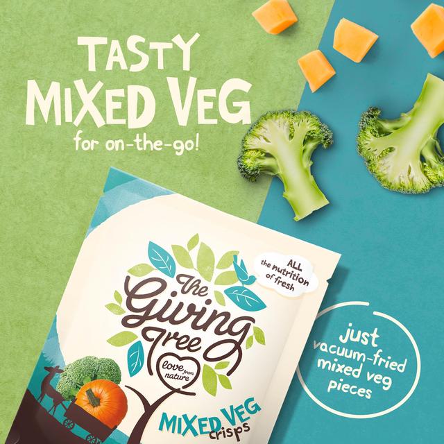 The Giving Tree Vacuum Fried Mixed Veggie Crisps 22g GOODS M&S