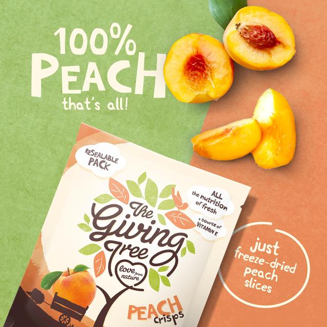 The Giving Tree Freeze Dried Peach Crisps 18g GOODS M&S