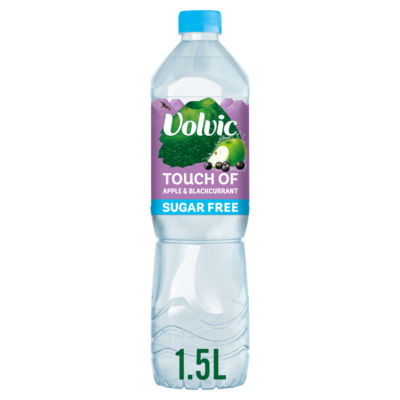 Volvic Apple & Blackcurrant flavoured water 1.5L (British brand)