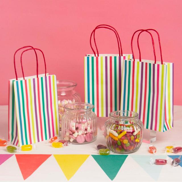 Talking Tables Striped Rainbow Party Bags 8 per pack GOODS M&S