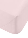 Bianca Blush Pink Super King fitted sheet - British product