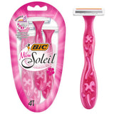 BIC Miss Soleil Women's 3 Blade Disposable Razors x4