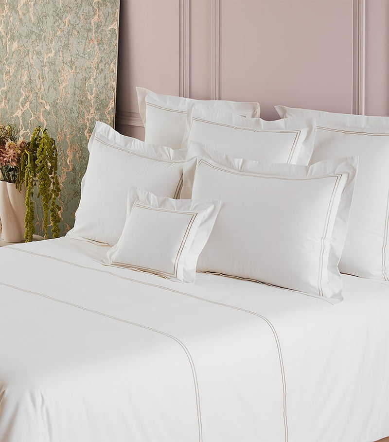 Yves Delorme Organic Cotton Duo Standard Oxford Pillowcase 50cm x 75cm (British brand)