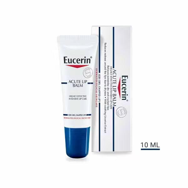 Eucerin Acute Lip Balm Very Dry Chapped Lips 10ml - British product