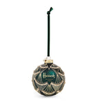 Hand-Finished Glass Christmas Bauble with London Landmarks 11cm