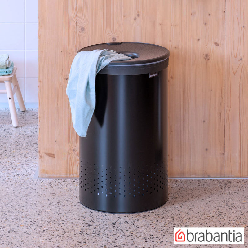 Brabantia laundry bin Matt Black 60L - British product