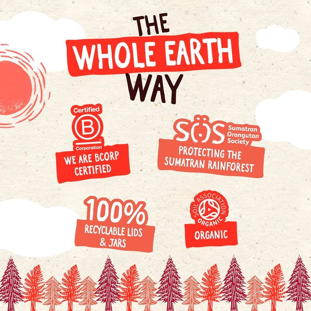 Whole Earth Organic Crunchy Palm Oil Free Peanut Butter 227g GOODS M&S