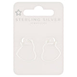 Superdrug Premium Sterling Silver Heart 18MM Hoops GOODS Superdrug