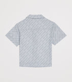 Off-White Kids Logo Bowling Shirt 4-12+ Years, imported from the UK