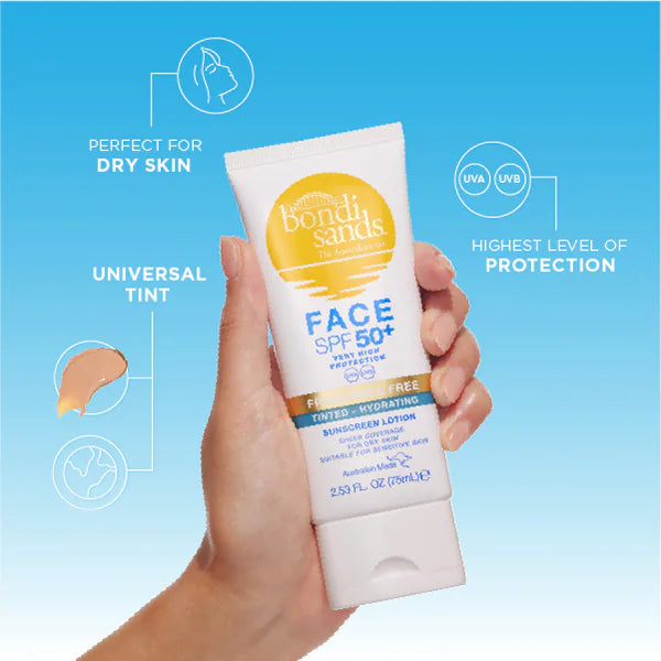 Bondi Sands Tinted Moisturiser SPF 50+ 75ml - British product