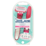 Superdrug Female Five Blade Disposable Razors x3 GOODS Superdrug