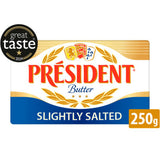 President block butter slightly salted 250g, imported from the UK