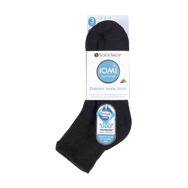 IOMI cotton rich diabetic socks 3 pair, UK version