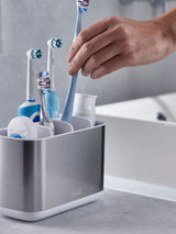 Joseph Joseph White EasyStore Steel Toothbrush Caddy