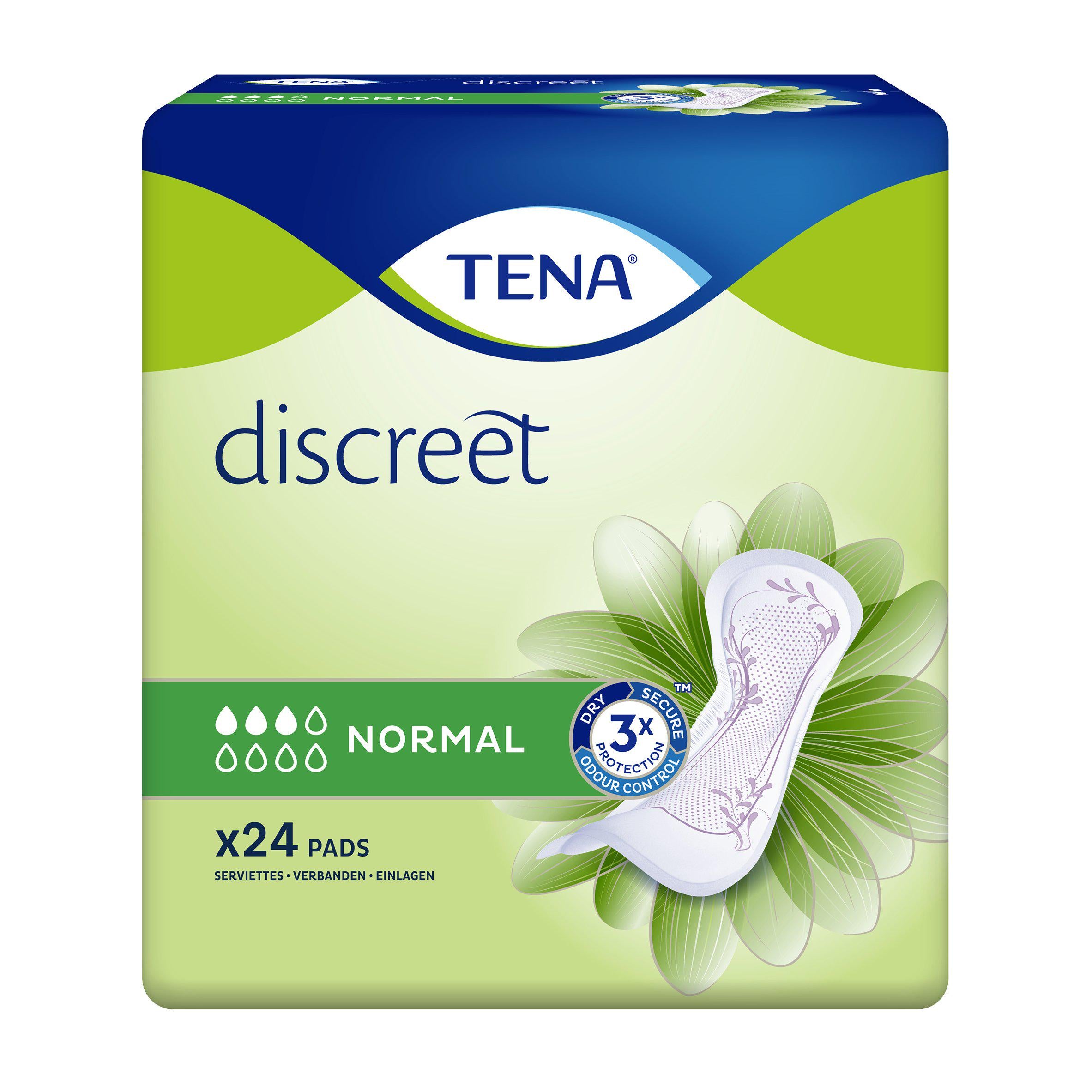 TENA Lady Discreet Normal Incontinence Pads x24 bladder weakness Sainsburys