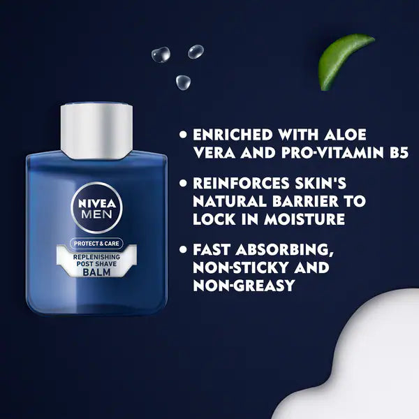 NIVEA MEN Post Shave Balm 100ml, imported from the UK