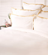 Super King Duvet Cover with Contrasting Trims and Egyptian Cotton, 260cm x 220cm