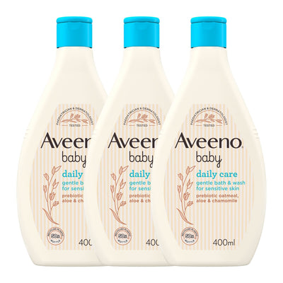 Aveeno Baby Hair & Body Wash 3 x 400ml