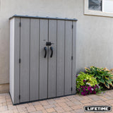 Lifetime 1.4 x 0.7m Vertical 1,510 Litre Storage Shed with Shelving Model 60457