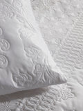 Serene White Avery Stripe Duvet Cover Set Single (British brand)