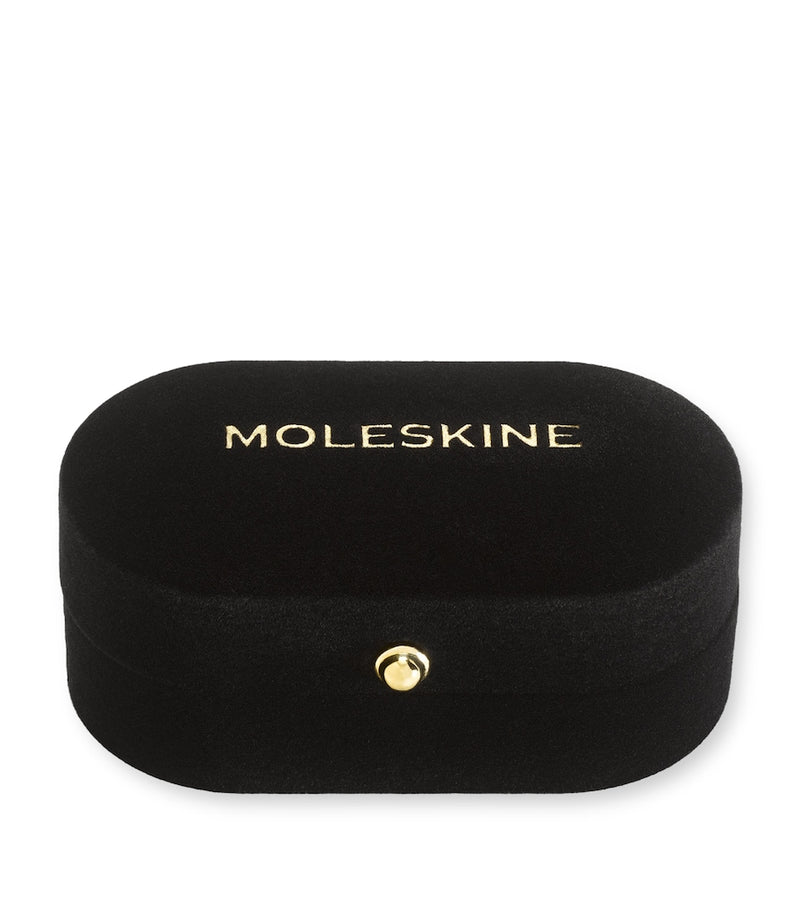 Moleskine gold-plated heart notebook charm, imported from the UK