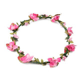 Aquarius Women flower head crown red - British product