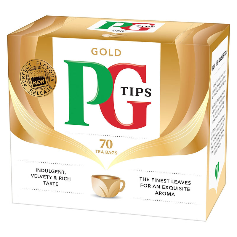 PG Tips Gold tea bags 6x70 pack, imported from the UK