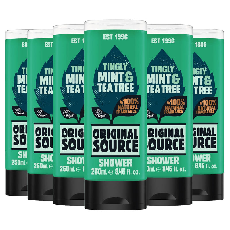 Original Source shower gel multipack 6 x 250ml, imported from the UK