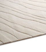 Hand-Carved Wool Rug with Undulating Design, 2.74m x 1.83m