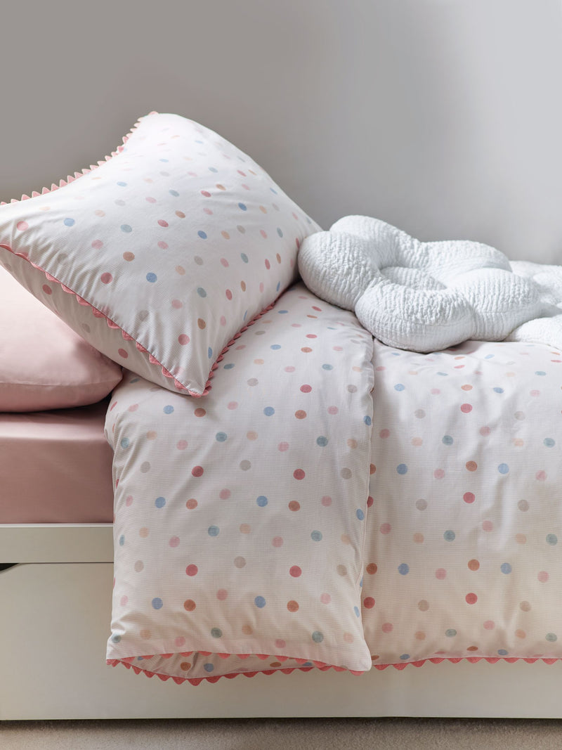 Sage green gingham reversible duvet cover and pillowcase set, imported from the UK